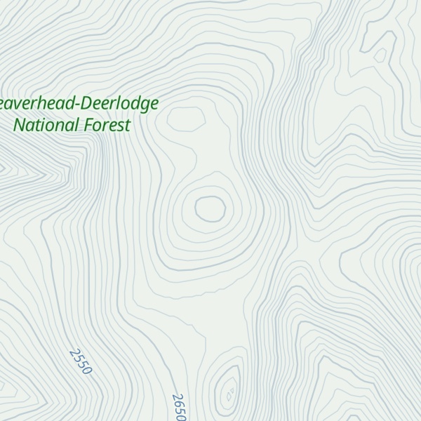 Map of Little Granulated Mountain
