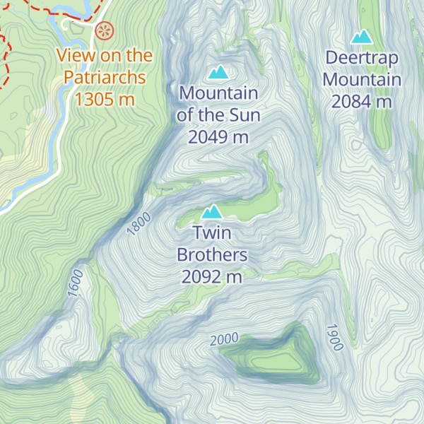 Map of Twin Brothers