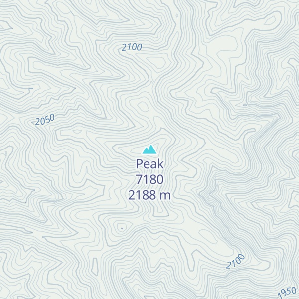 Map of Peak 7180