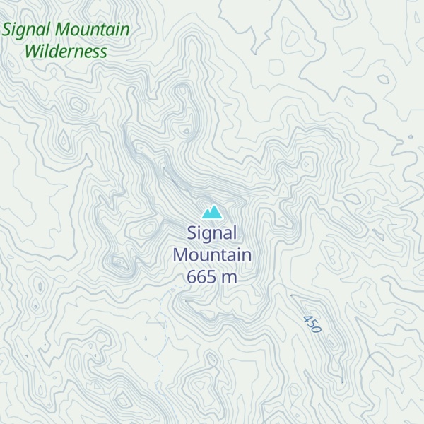 Map of Signal Mountain