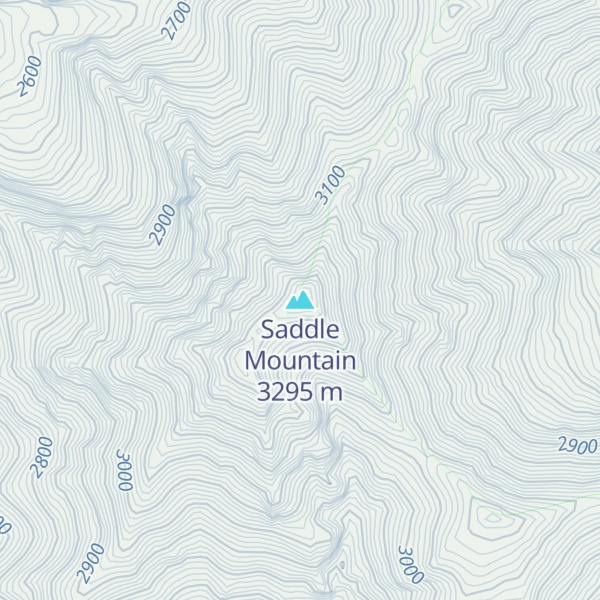 Map of Saddle Mountain