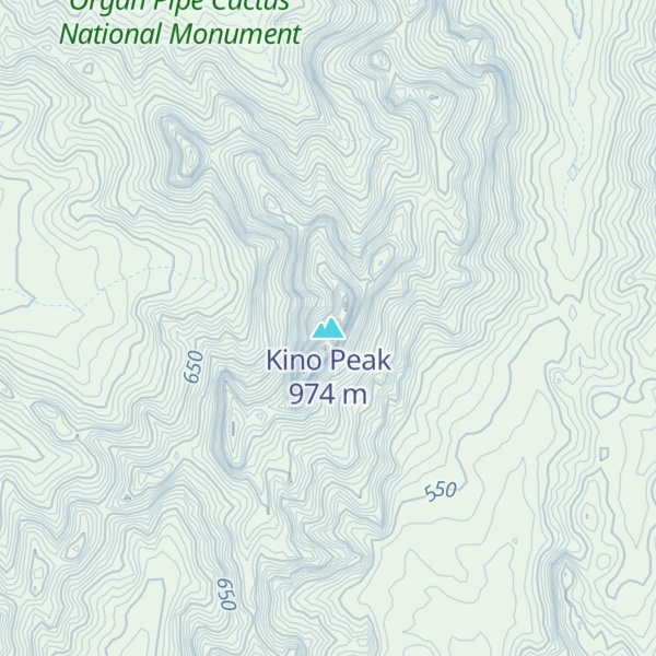 Map of Kino Peak
