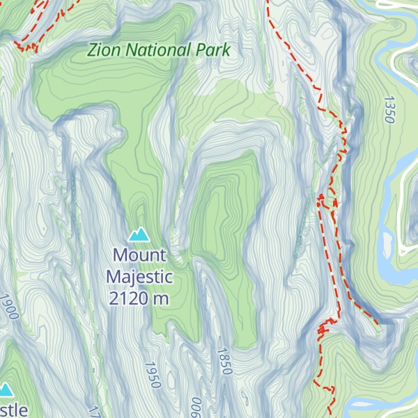 Map of Cathedral Mountain