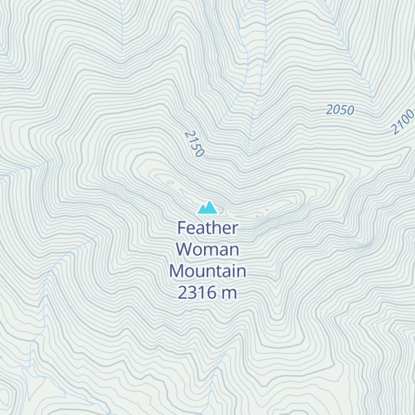 Map of Feather Woman Mountain