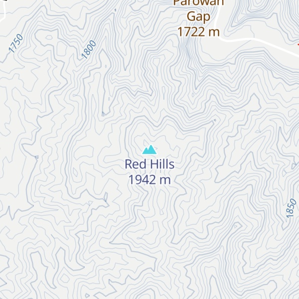 Map of Red Hills