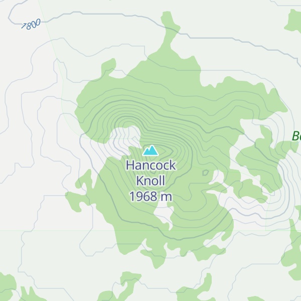 Map of Hancock Knoll