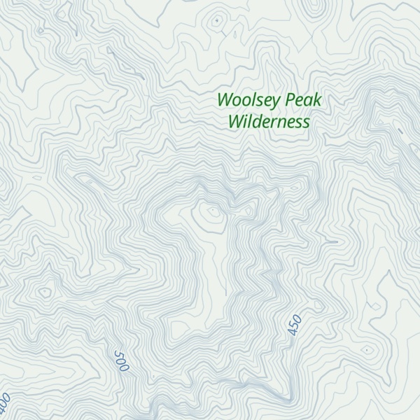 Map of Bunyan Peak
