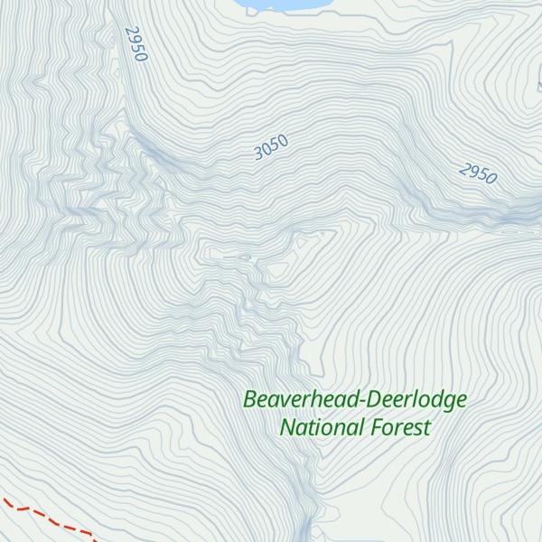 Map of Tweedy Mountain