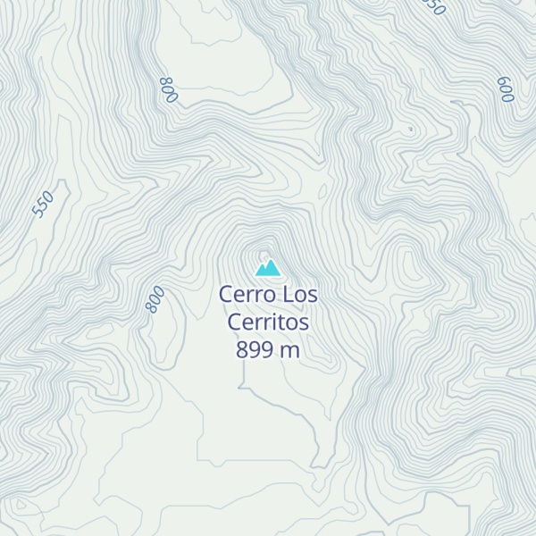Map of Cerro Los Cerritos