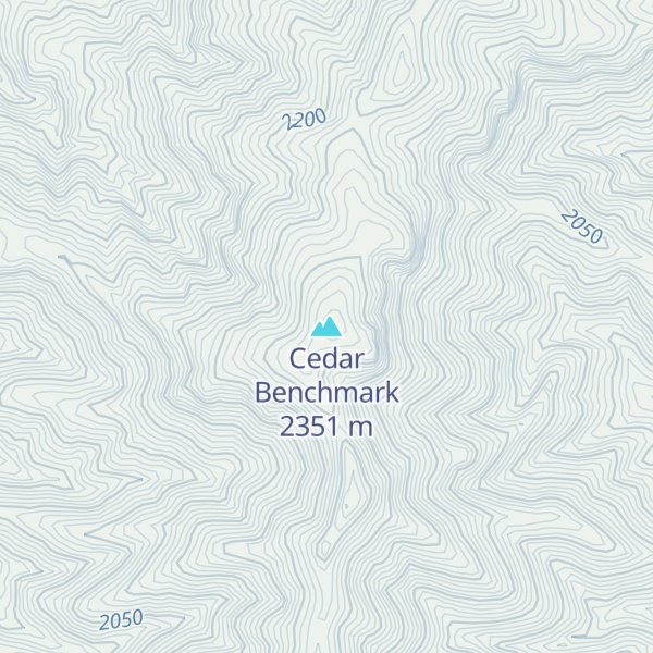 Map of Cedar Benchmark