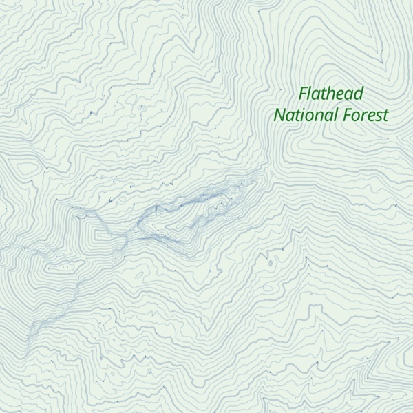 Map of Trident Peaks