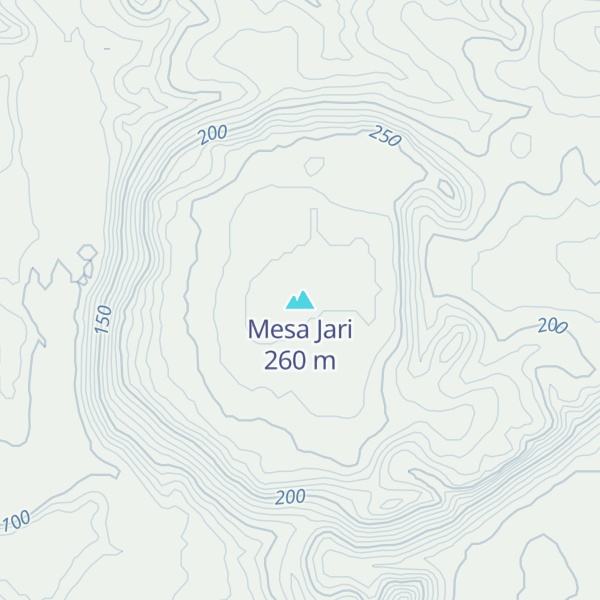 Map of Mesa Jari