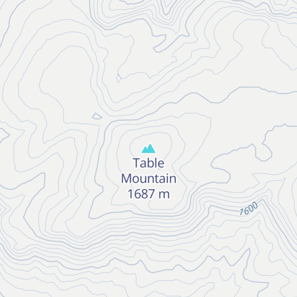Map of Table Mountain