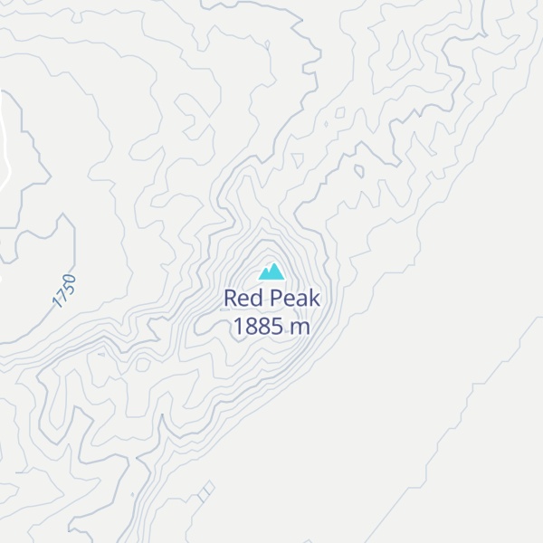 Map of Red Peak