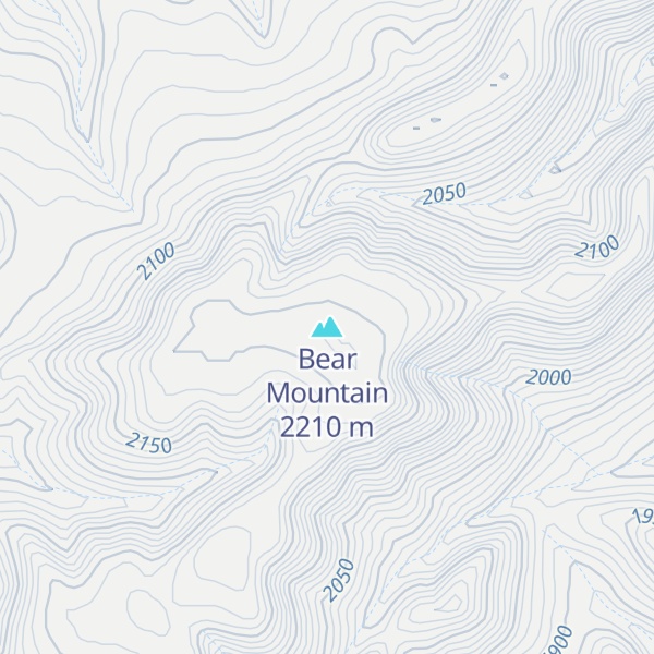 Map of Bear Mountain