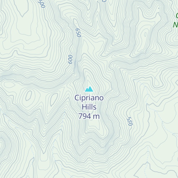 Map of Cipriano Hills