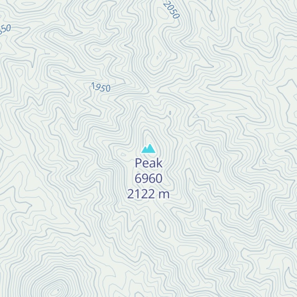 Map of Peak 6960