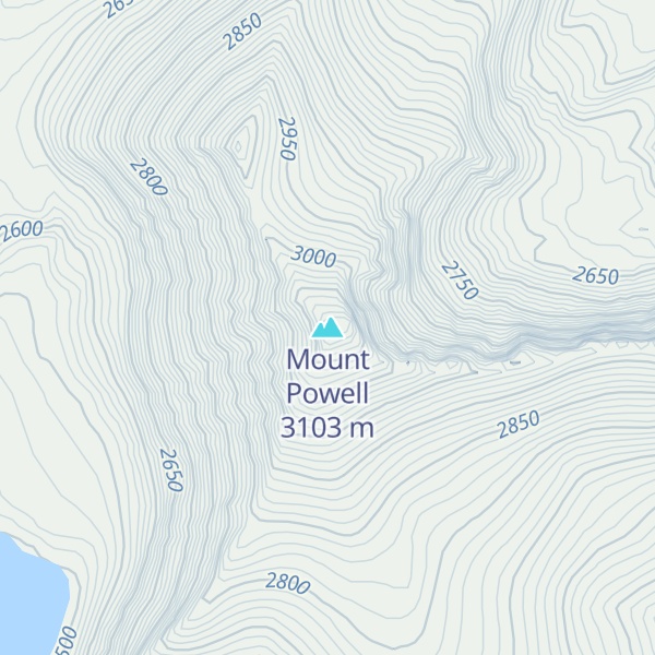 Map of Mount Powell