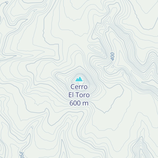 Map of Cerro El Toro