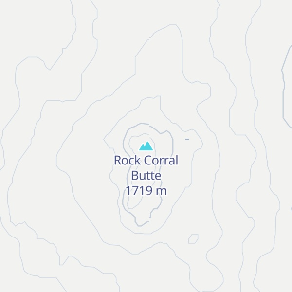 Map of Rock Corral Butte