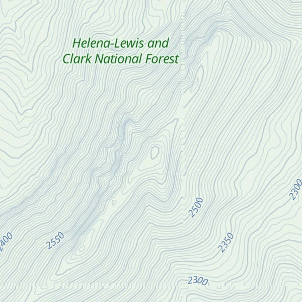 Map of Slategoat Mountain