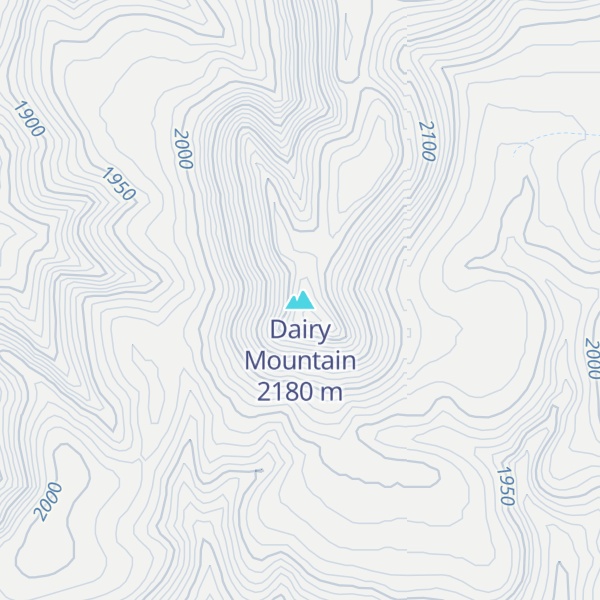 Map of Dairy Mountain