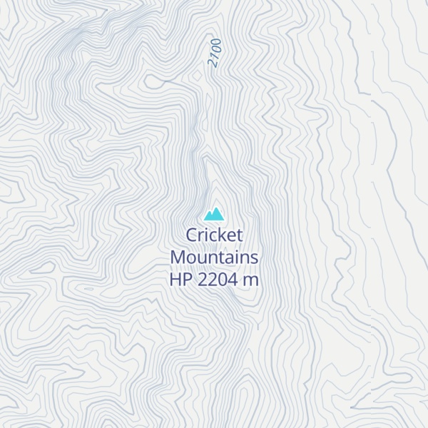 Map of Cricket Mountains HP