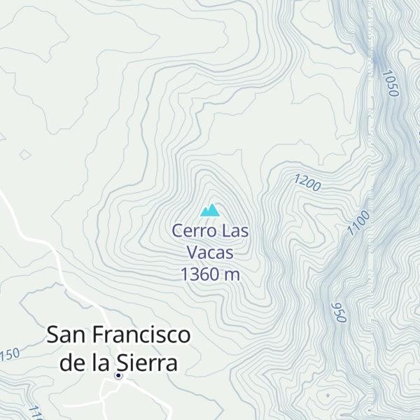 Map of Cerro Las Vacas
