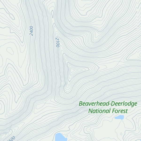 Map of Pikes Peak