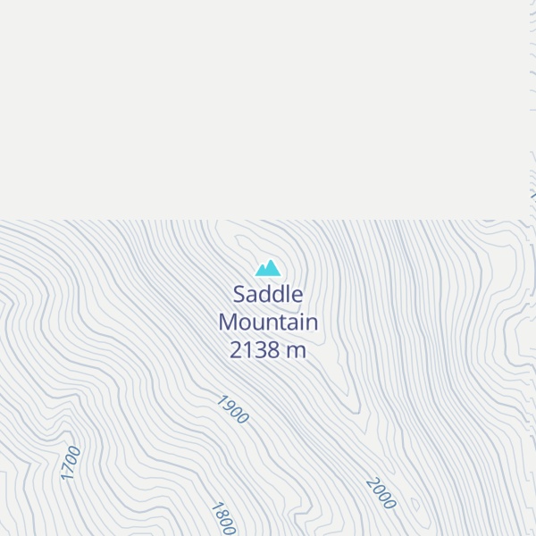 Map of Saddle Mountain