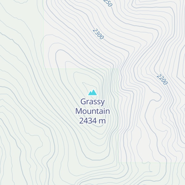 Map of Grassy Mountain