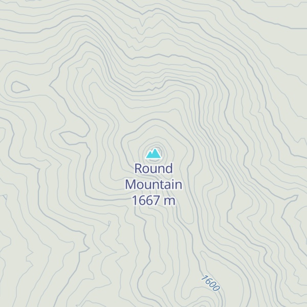 Map of Round Mountain