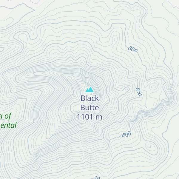 Map of Black Butte