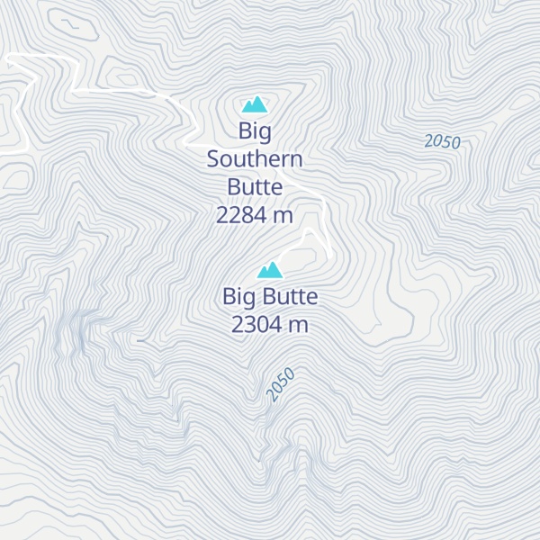 Map of Big Butte