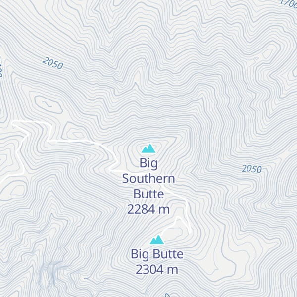 Map of Big Southern Butte