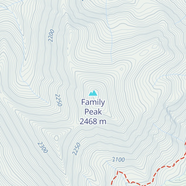 Map of Family Peak