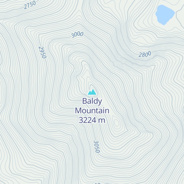 Map of Baldy Mountain