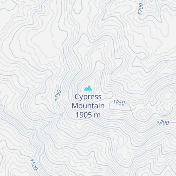 Map of Cypress Mountain