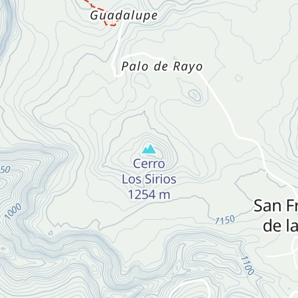Map of Cerro Los Sirios
