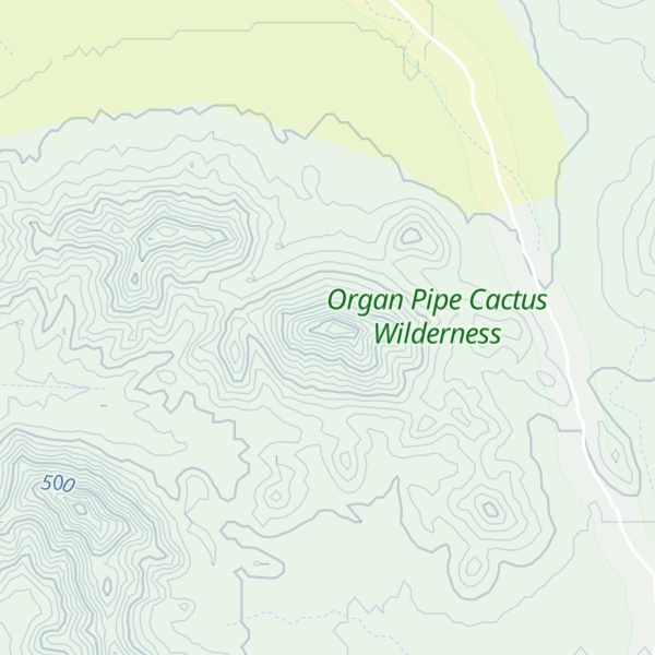 Map of Quitobaquito Hills
