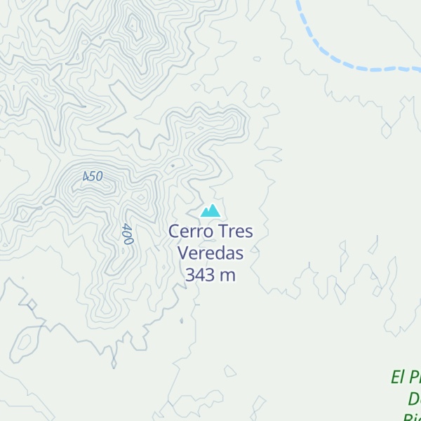 Map of Cerro Tres Veredas