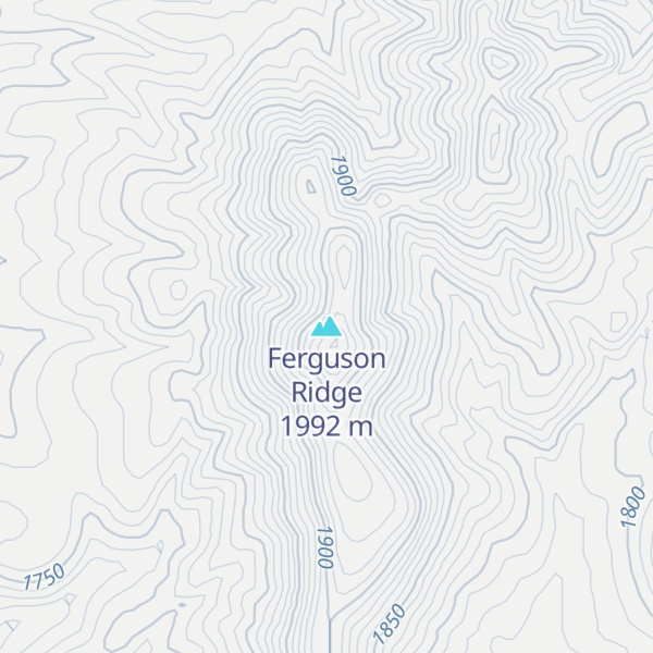 Map of Ferguson Ridge