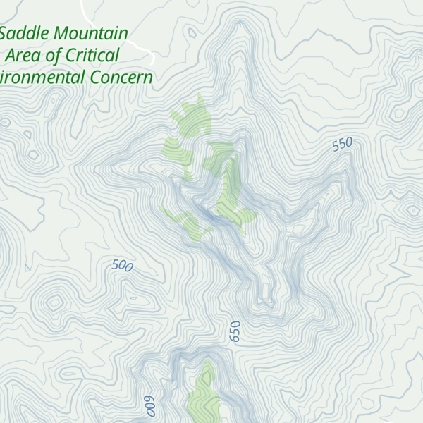 Map of Saddle Mountain