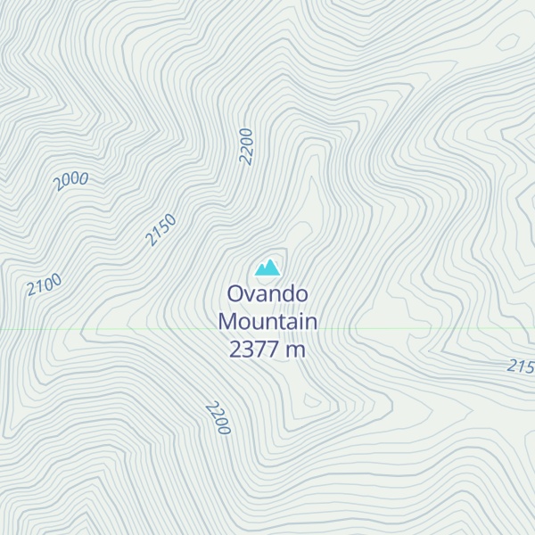 Map of Ovando Mountain