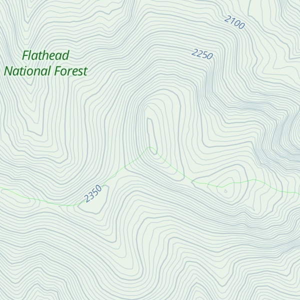Map of Danaher Mountain