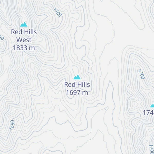 Map of Red Hills