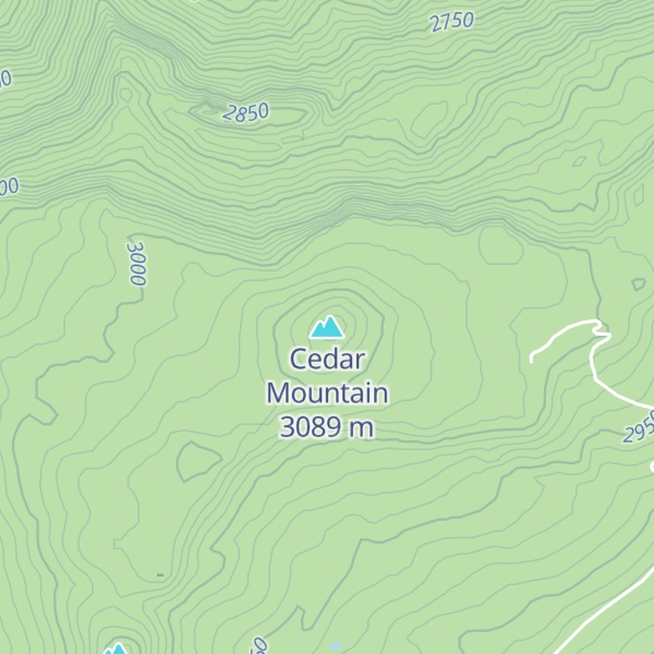 Map of Cedar Mountain