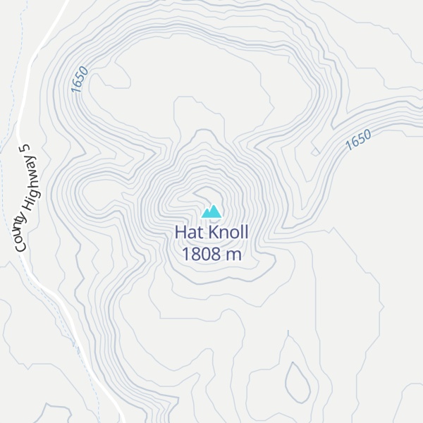 Map of Hat Knoll