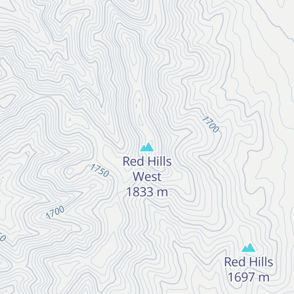 Map of Red Hills West