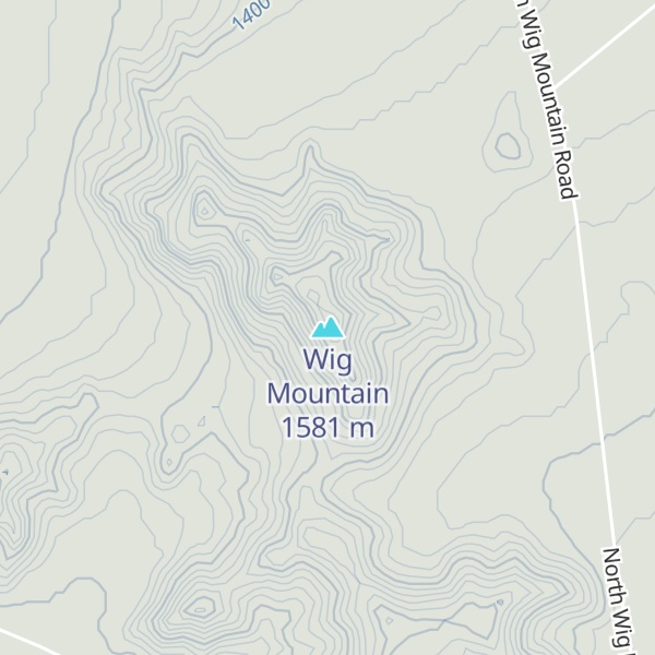 Map of Wig Mountain